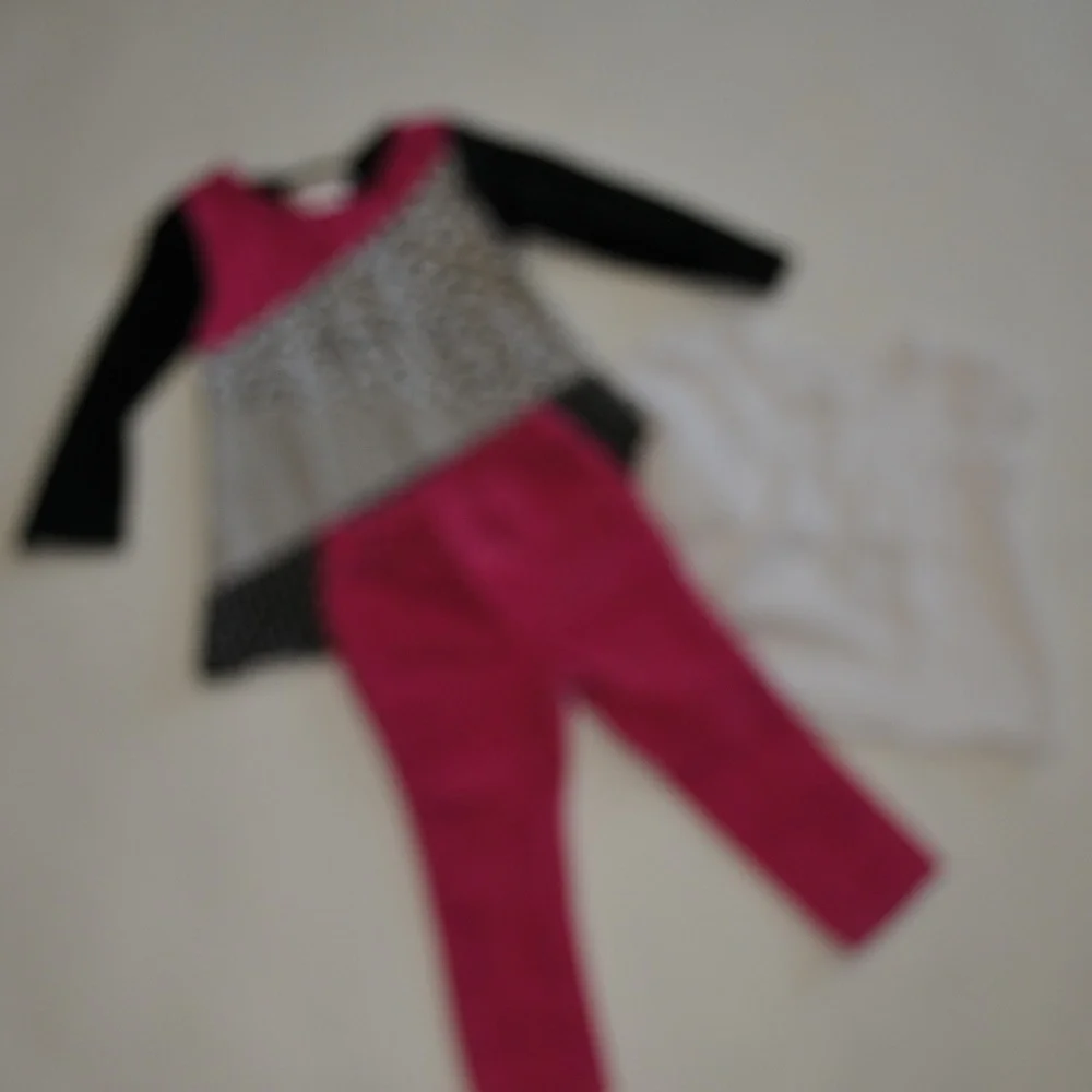18 Months Girls‎ 3 Pieces Outfit Cheetah Pint 4114*